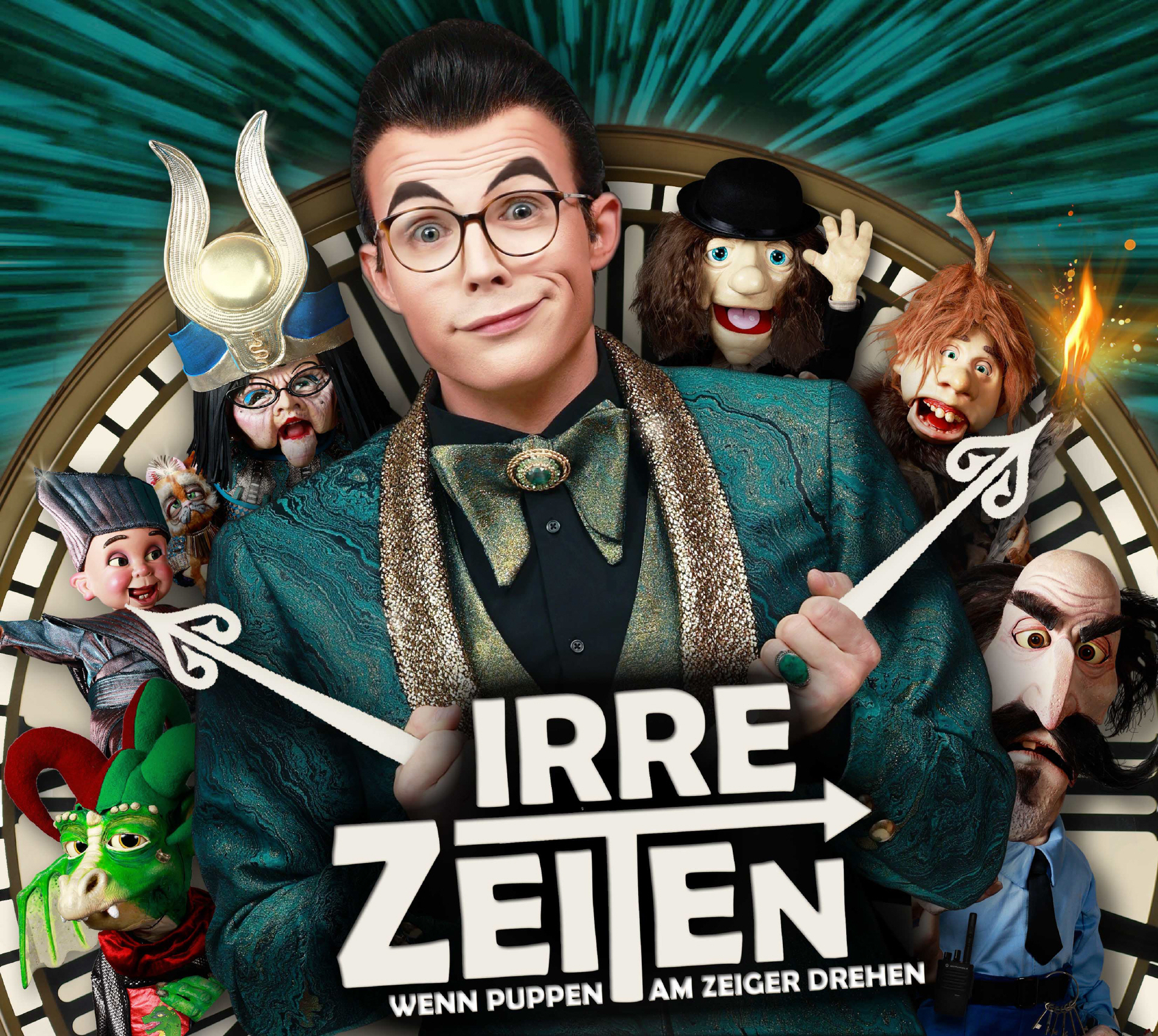 „IRRE ZEITEN – Wenn Puppen am Zeiger drehen„ — Roy Reinker